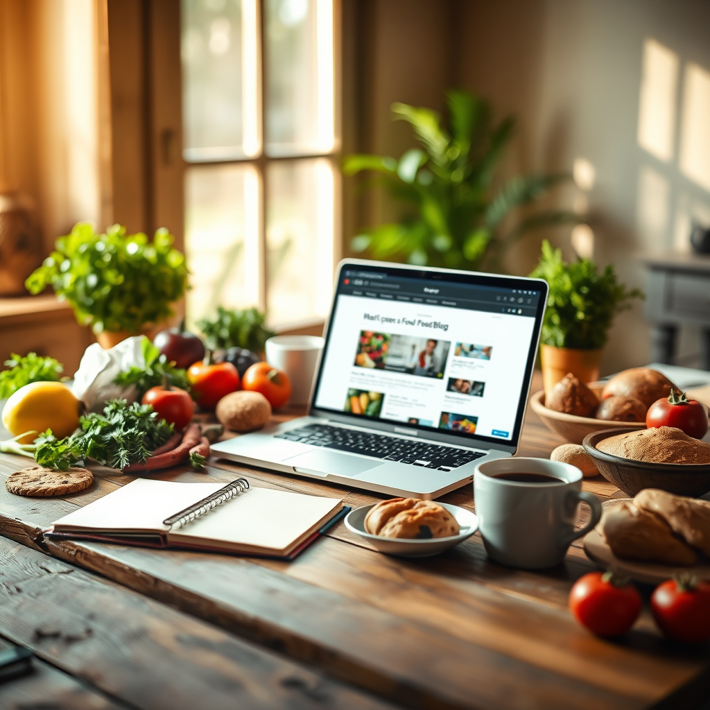 Imagem sobre como criar um blog para vendas de alimentos