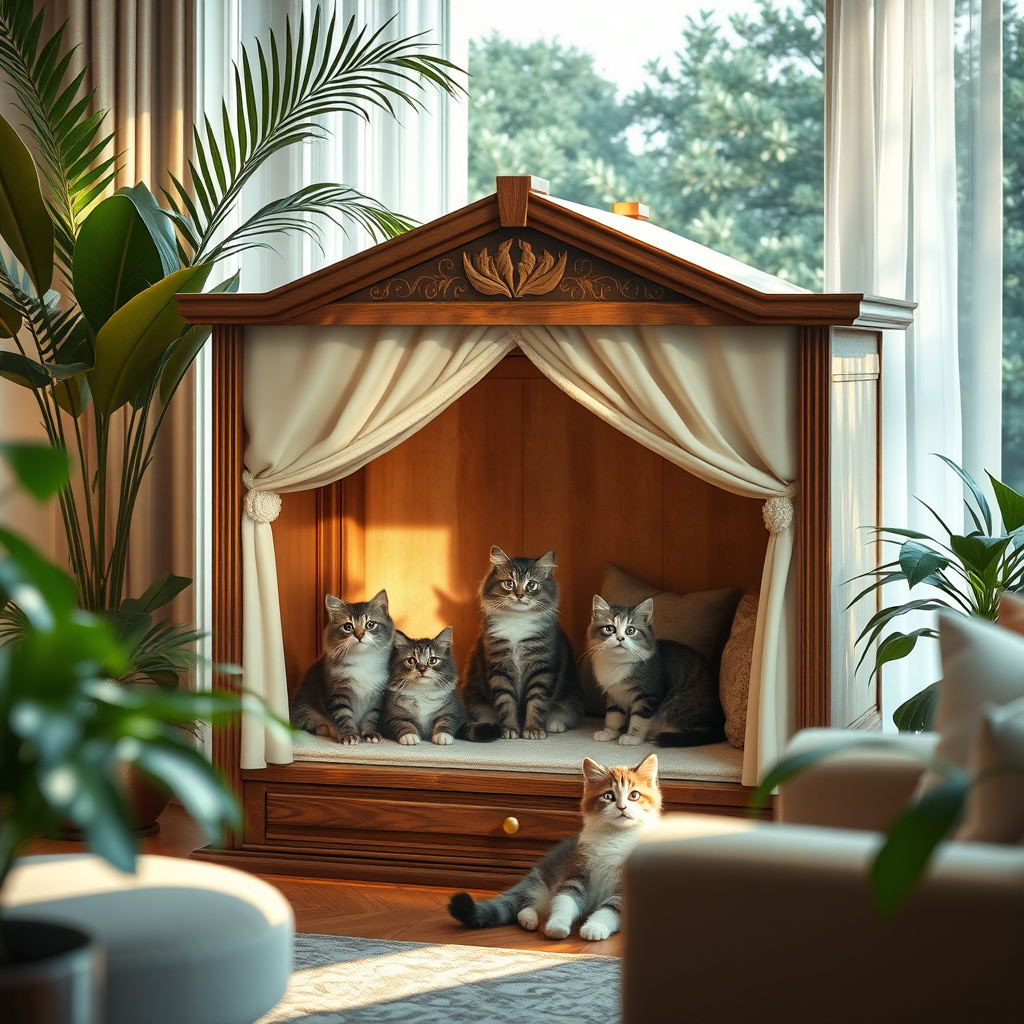 Imagem sobre luxurious cat shelters near me
