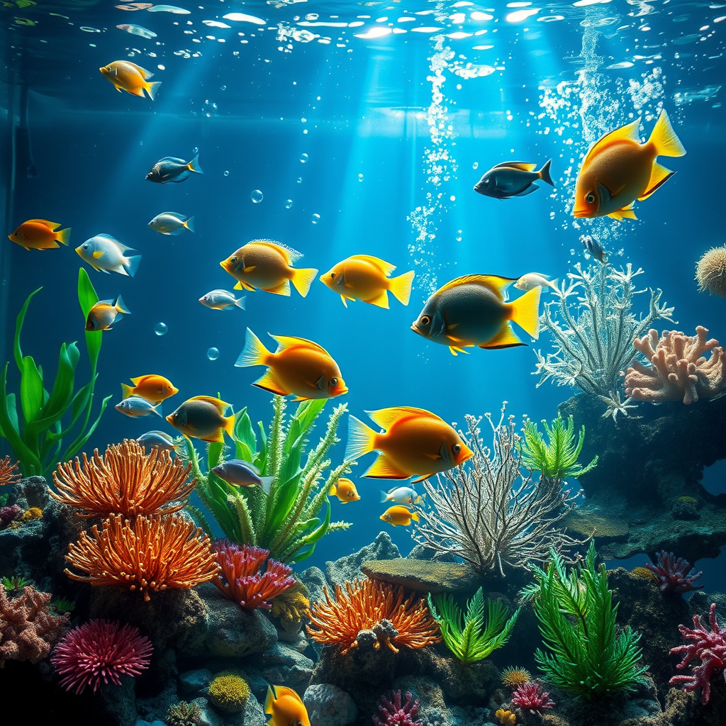Imagem sobre como fazer a manutenção de aquário com peixes exóticos
