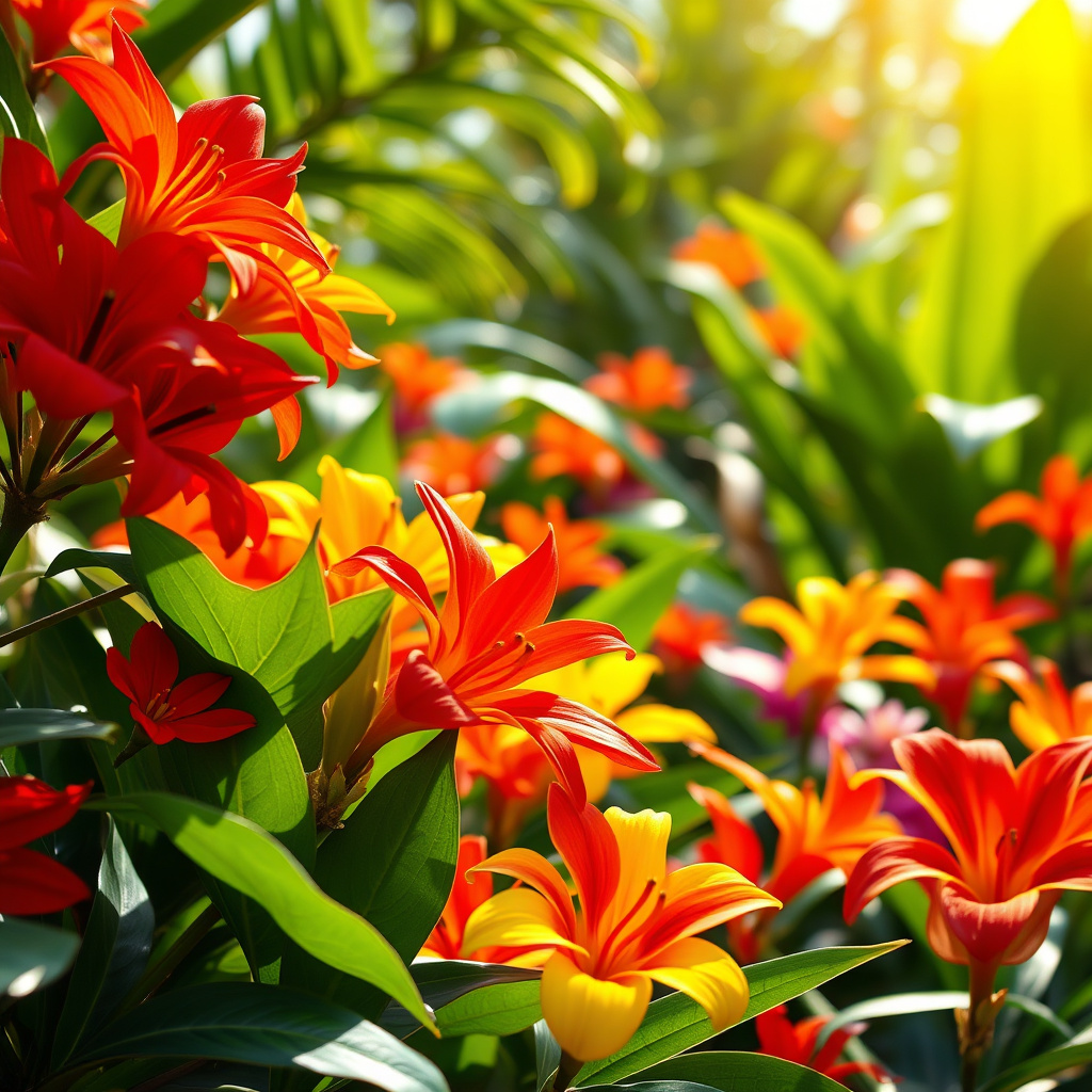 Imagem sobre flores tropicais