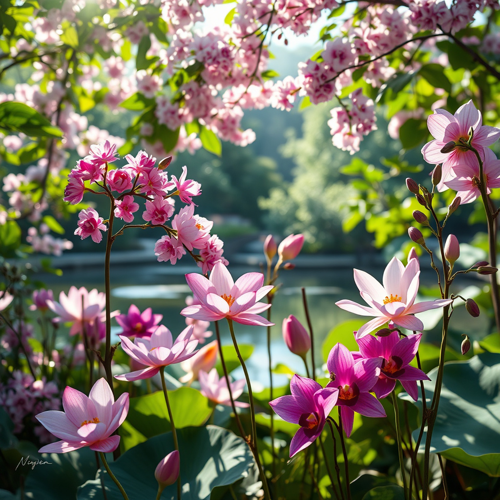 Imagem sobre flores asiáticas