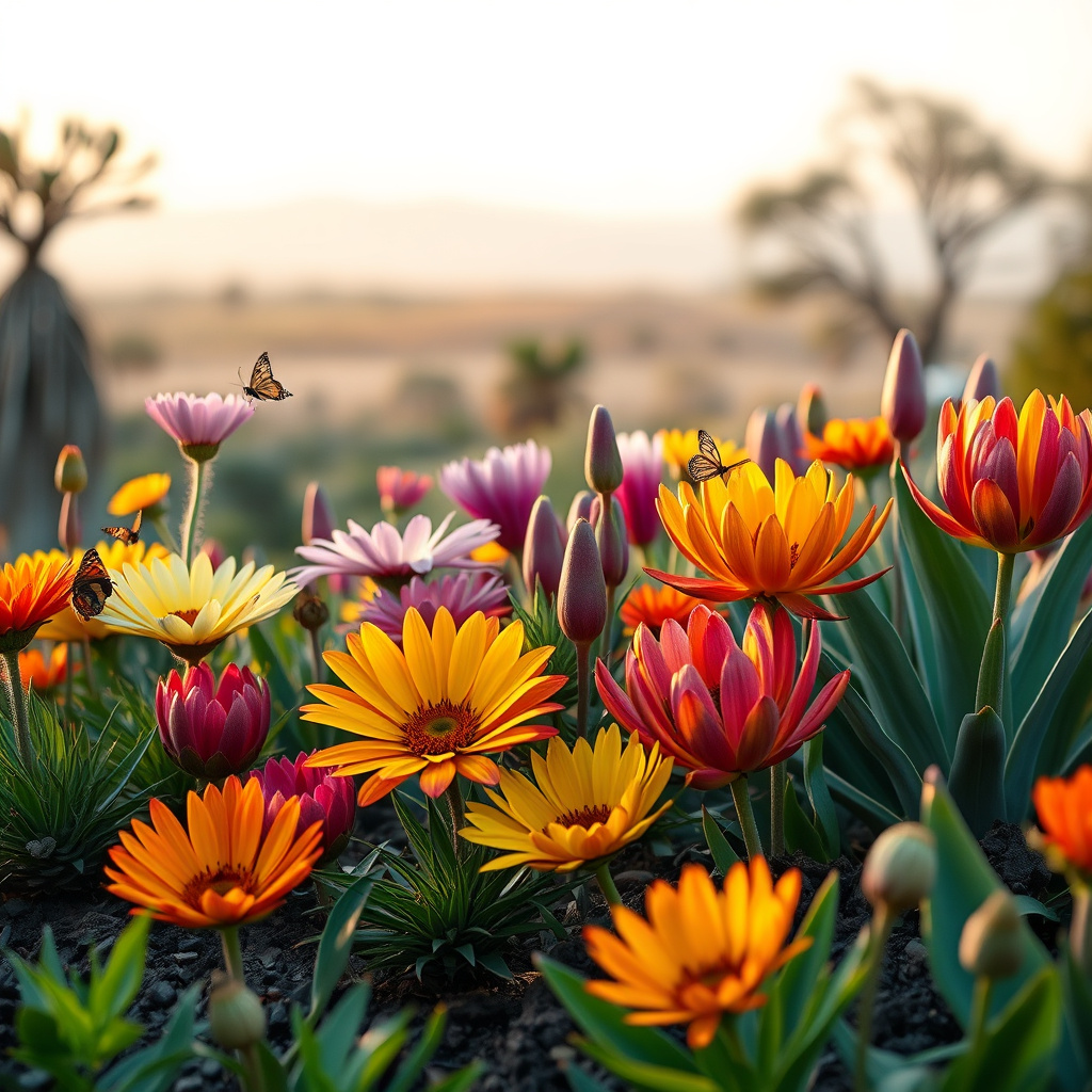 Imagem sobre flores africanas