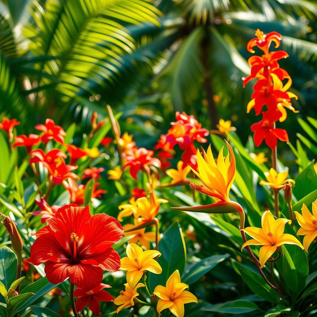Imagem sobre flores de climas tropicais