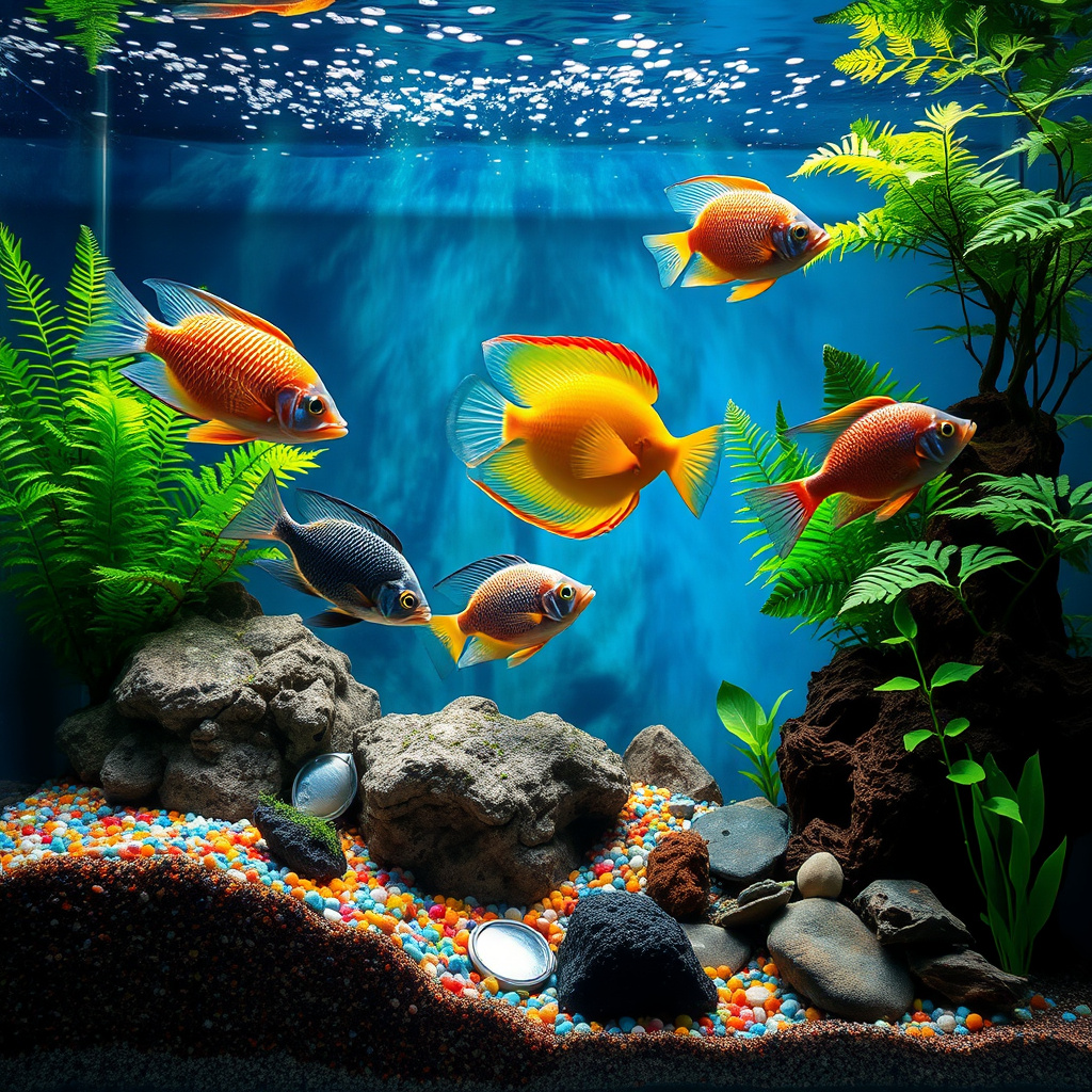 Imagem sobre como escolher o substrato para aquário de peixes exóticos