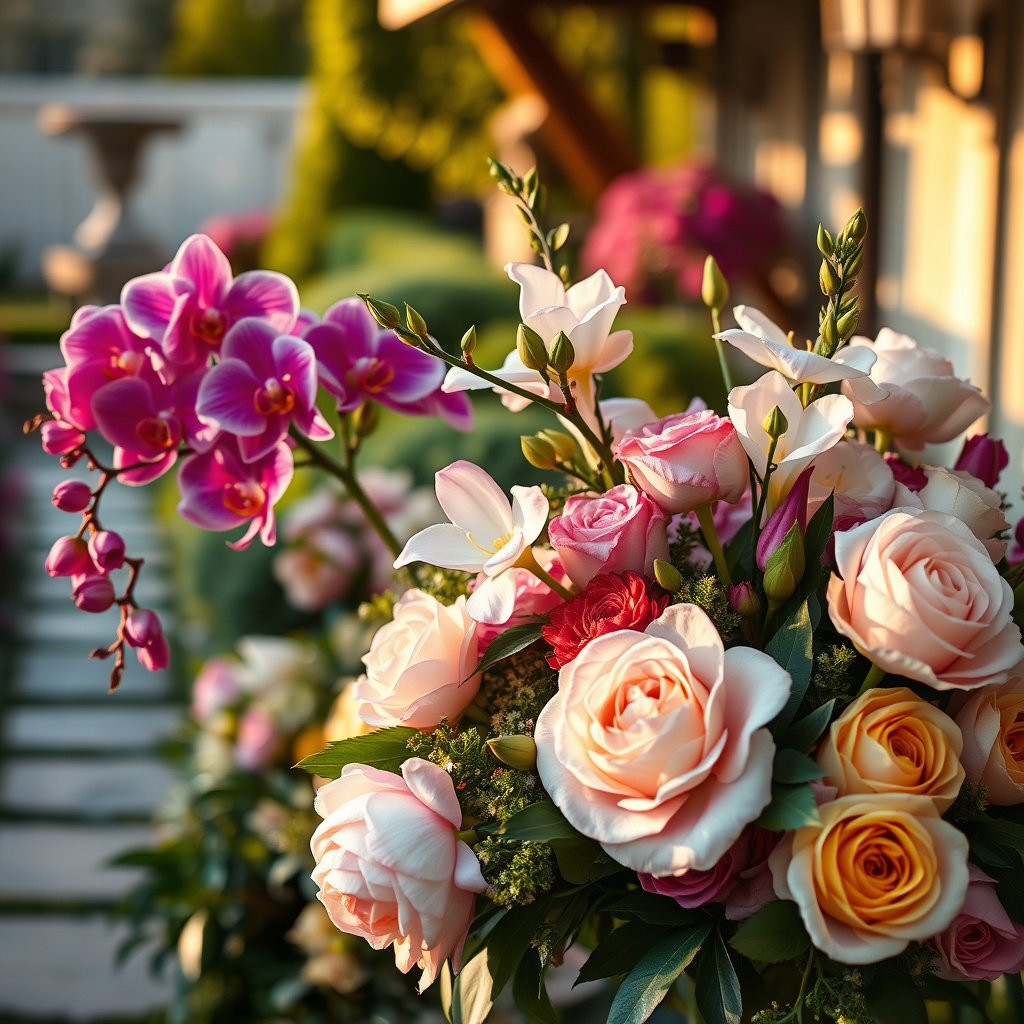 Imagem sobre flores de luxo