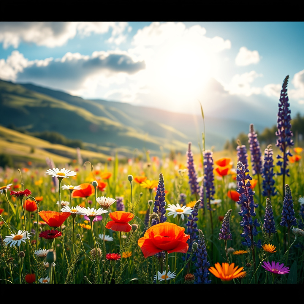 Imagem sobre flores selvagens