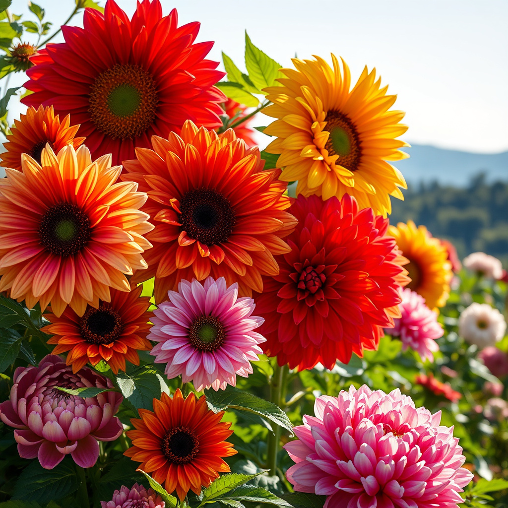 Imagem sobre flores gigantes