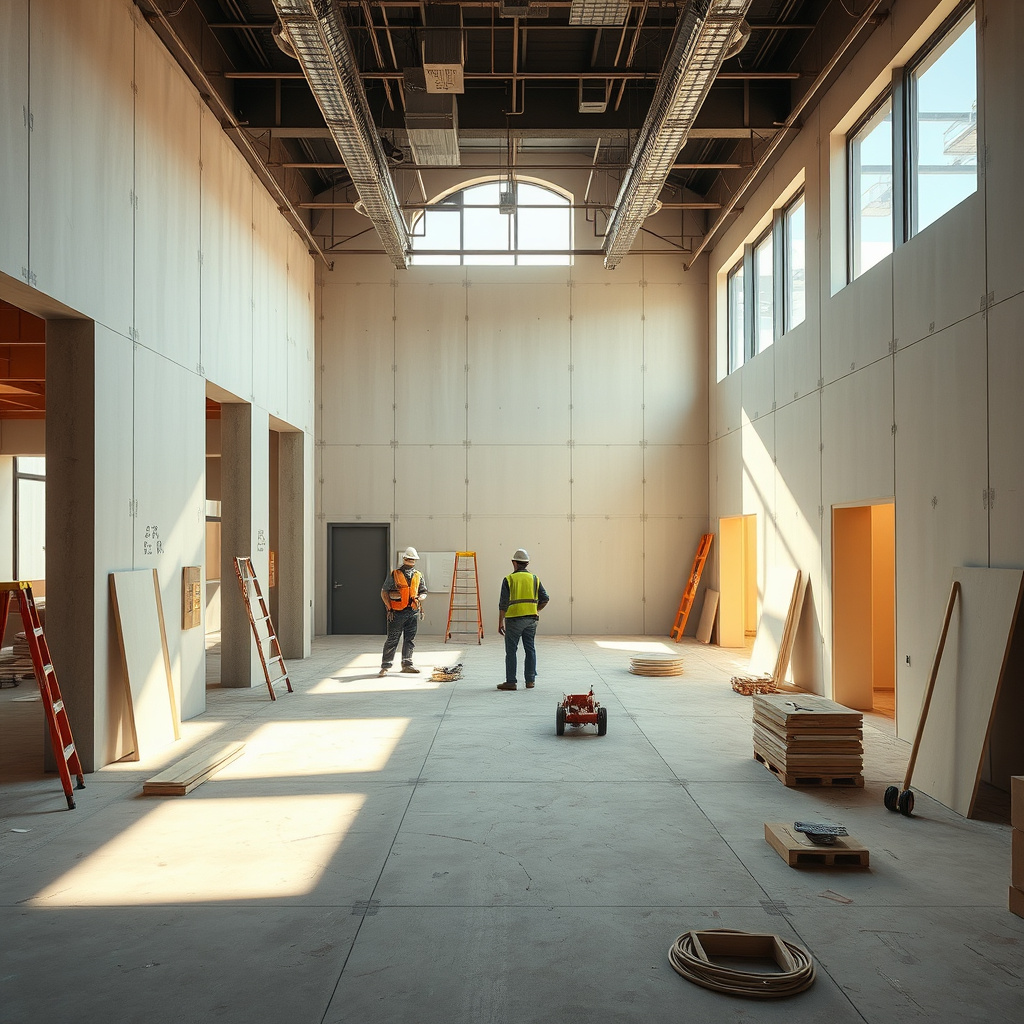 Imagem sobre drywall na reforma de ambientes comerciais