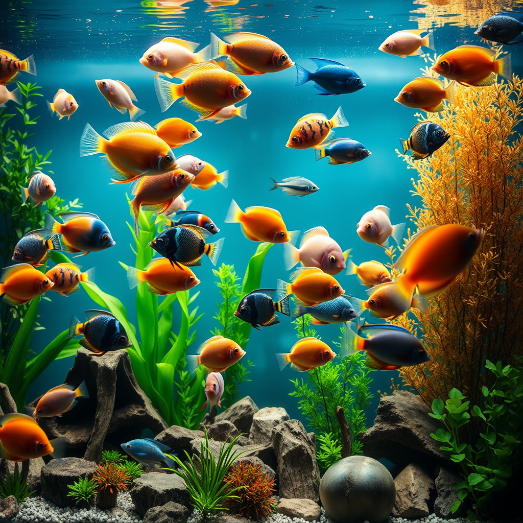 Imagem sobre peixes exóticos que são bons para aquários comunitários