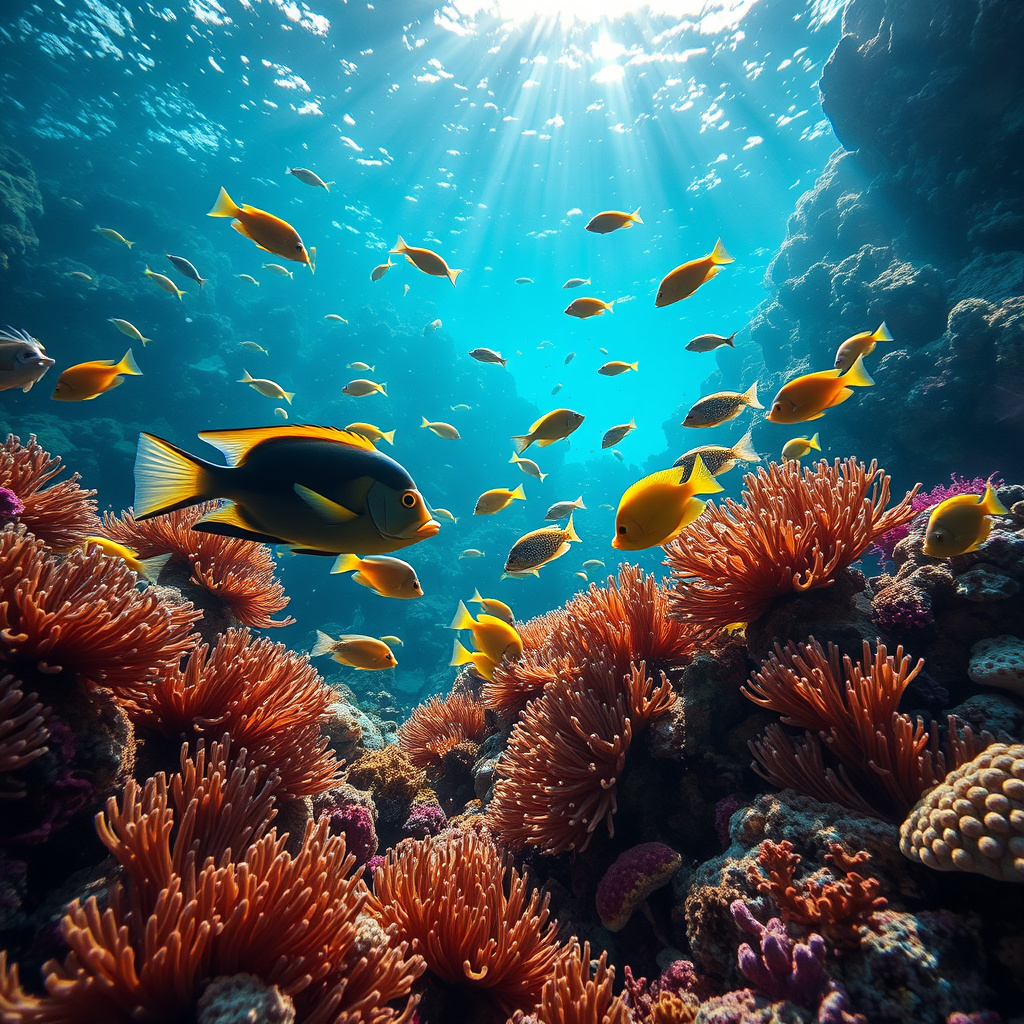 Imagem sobre peixes exóticos que vivem em simbiose com outras espécies