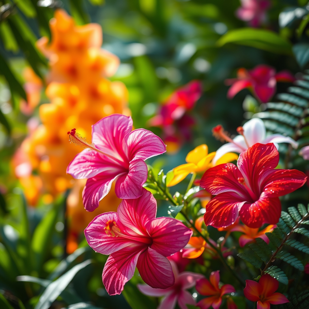 Imagem sobre flores de clima úmido