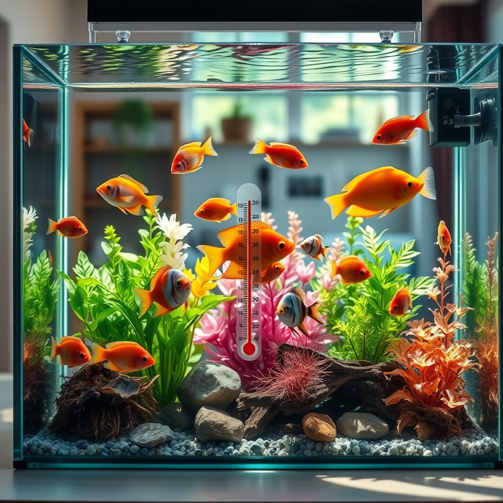 Imagem sobre como escolher a temperatura ideal para aquário de peixes exóticos