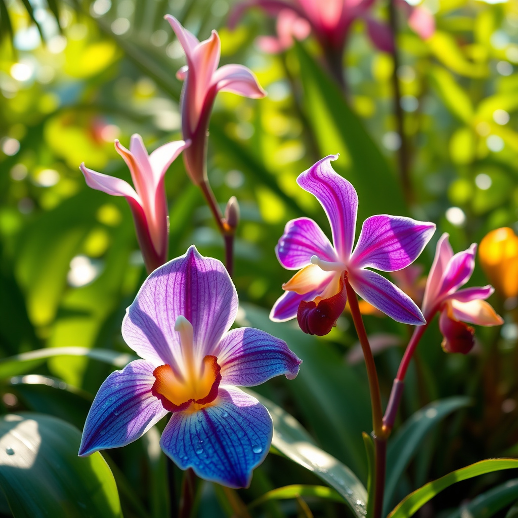 Imagem sobre flores raras e exuberantes.