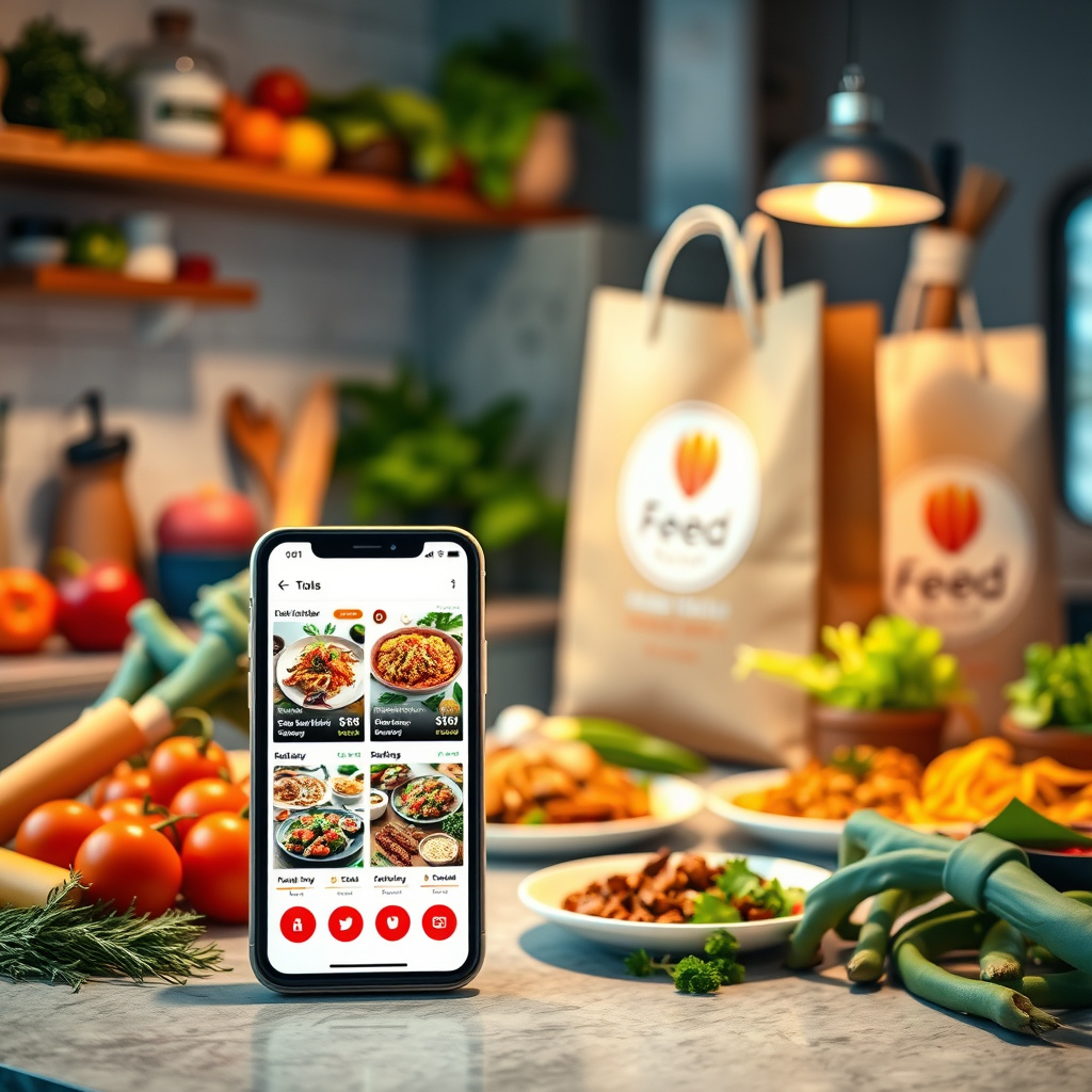 Imagem sobre vendas de alimentos em plataformas de delivery