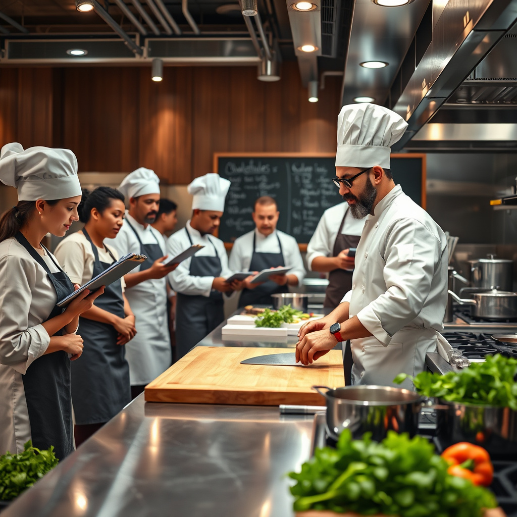 Imagem sobre treinamento de staff de cozinha