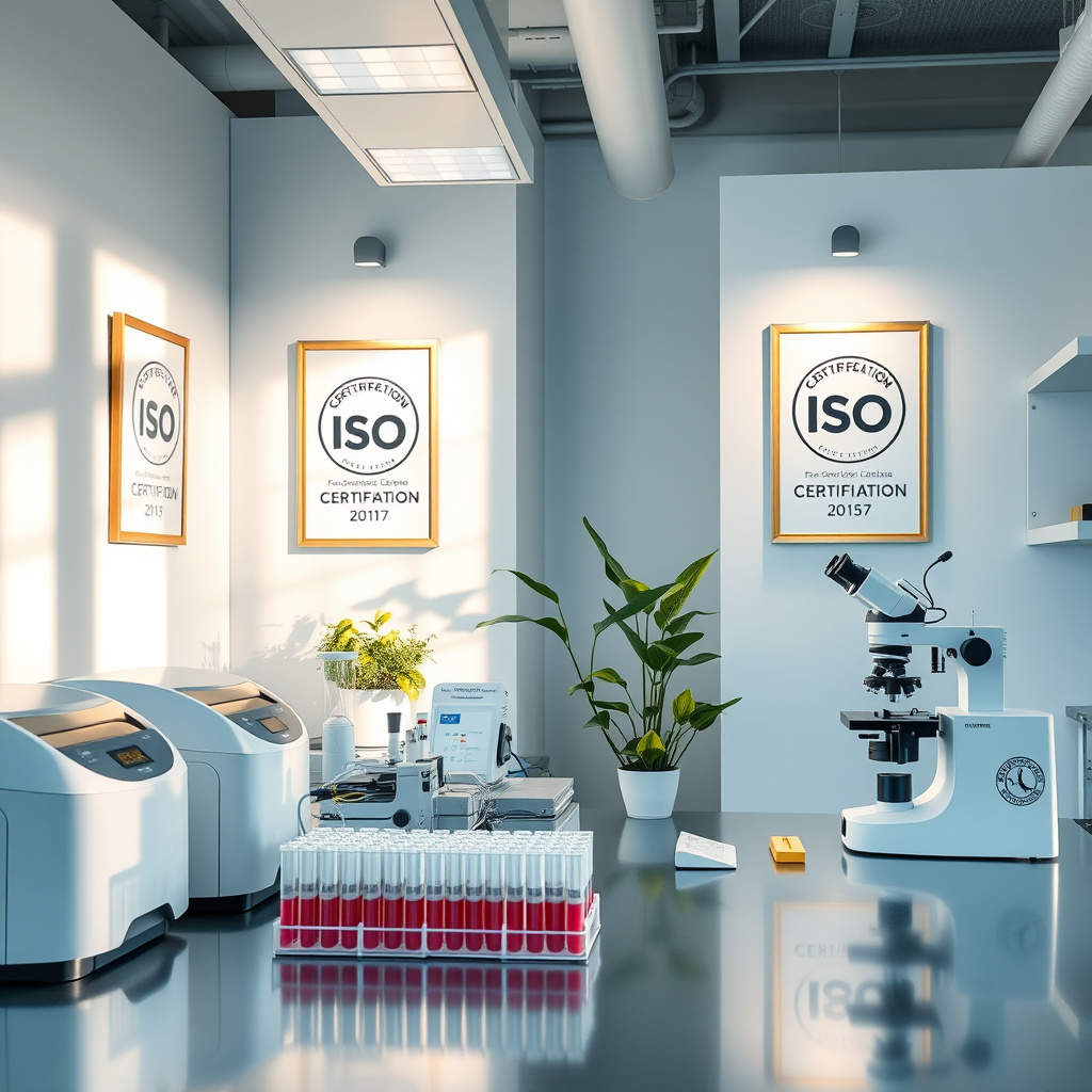 Imagem sobre laboratório com ISO