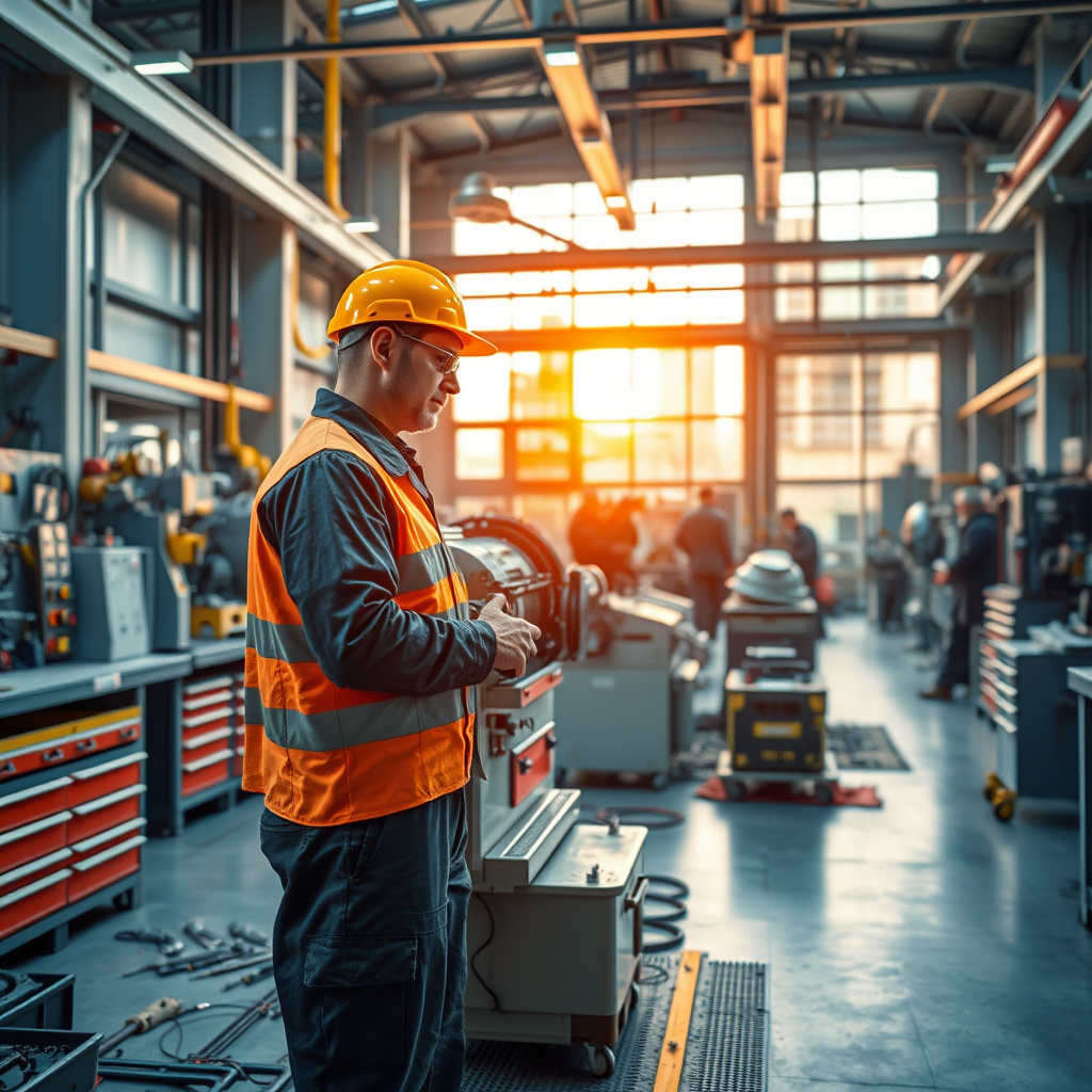 Imagem sobre assistência técnica em máquinas industriais
