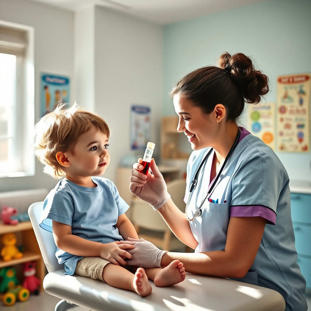 Imagem sobre exame de sangue infantil