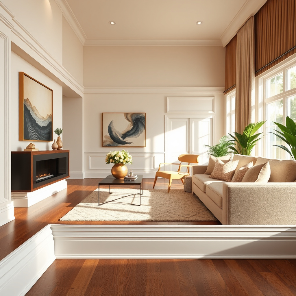 Imagem sobre luxury baseboard installation