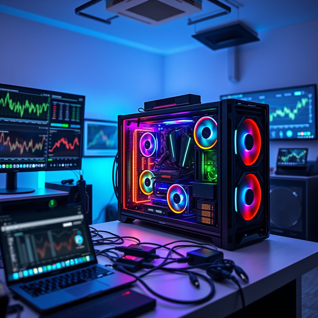 Imagem sobre mineração de criptomoedas