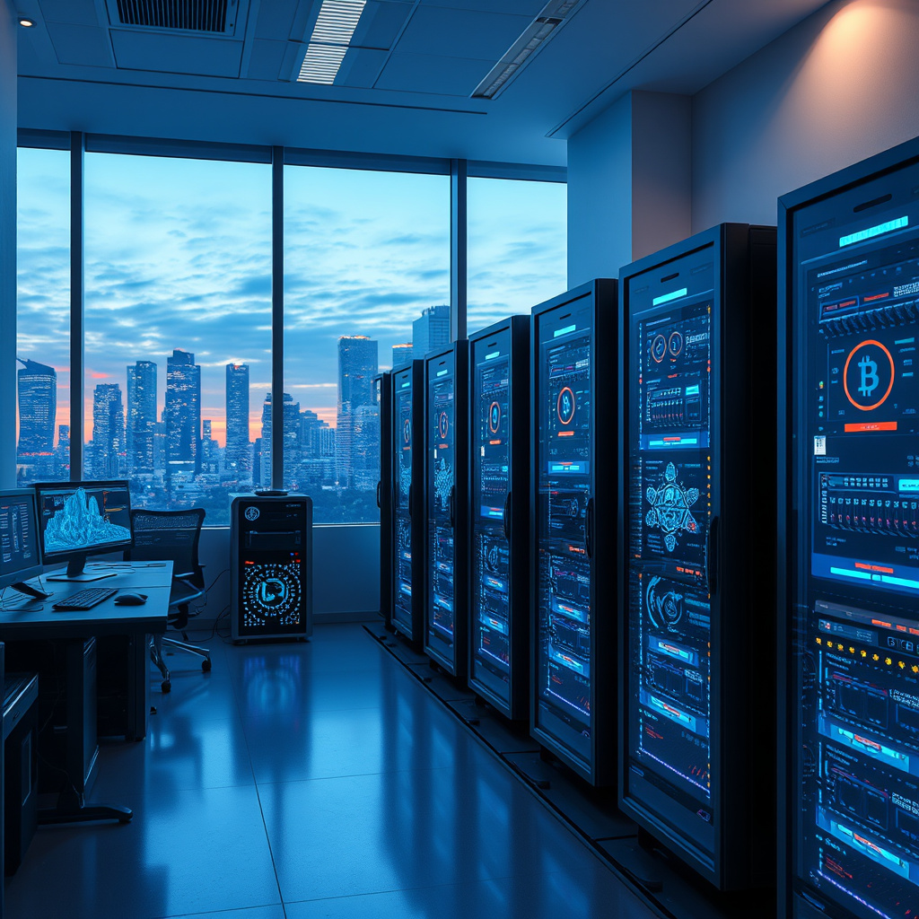Imagem sobre mineração em nuvem de criptomoedas