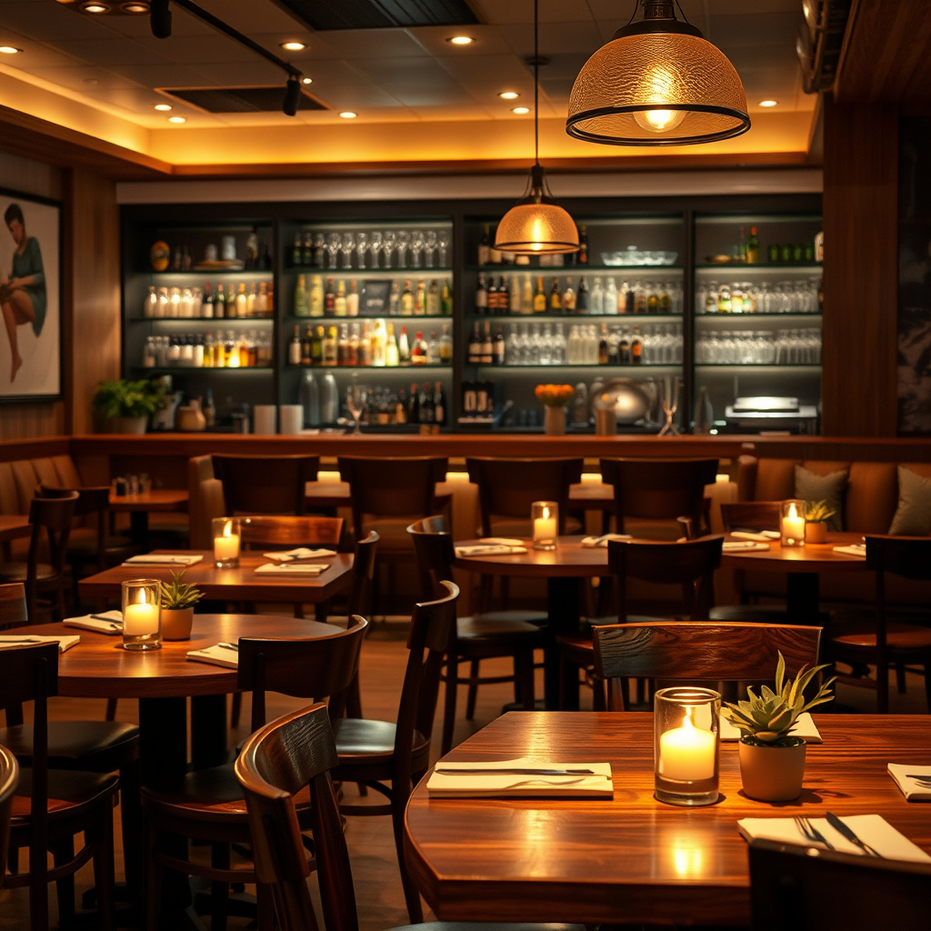 Imagem sobre decoração e ambientação de restaurante