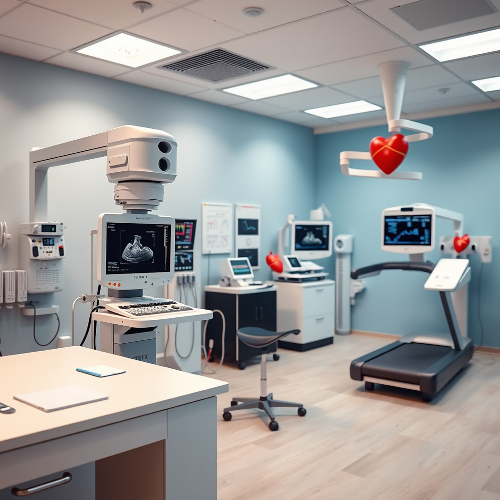 Imagem sobre Consultório de Cardiologia: Equipamentos e Suporte para Diagnóstico.