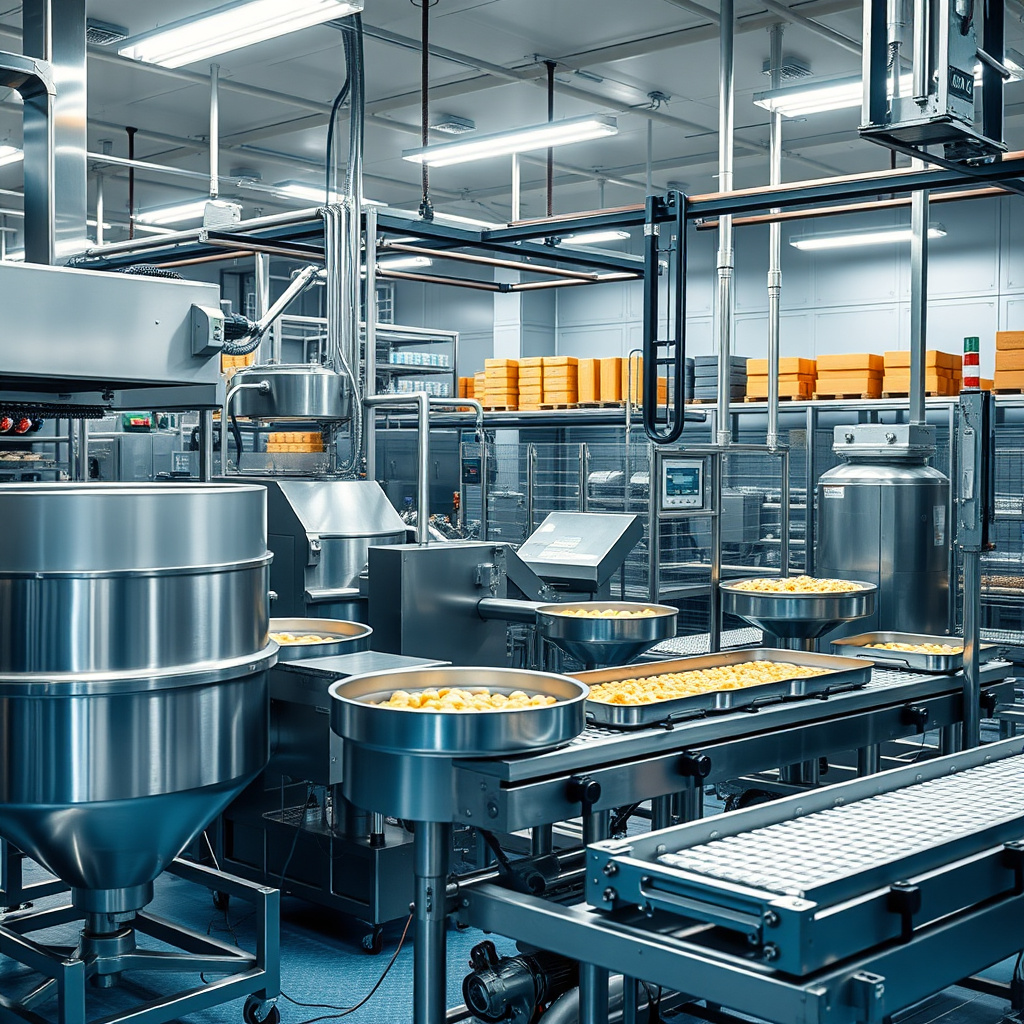 Imagem sobre equipamentos industriais para alimentos