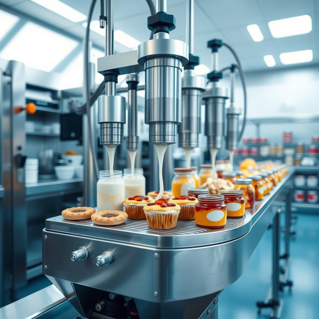 Imagem sobre máquina para rechear produtos