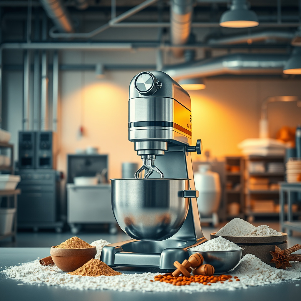 Imagem sobre misturador para ingredientes secos