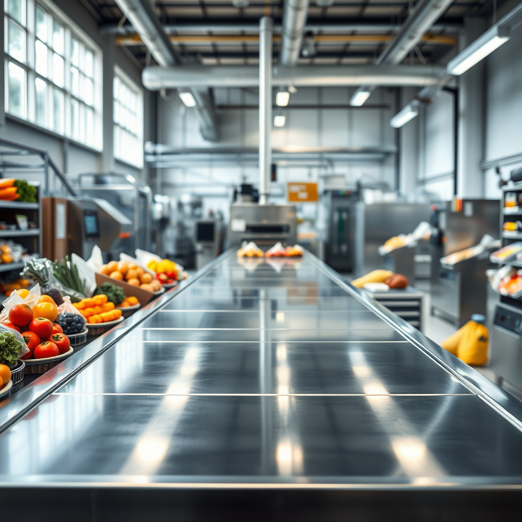 Imagem sobre mesa de seleção inox