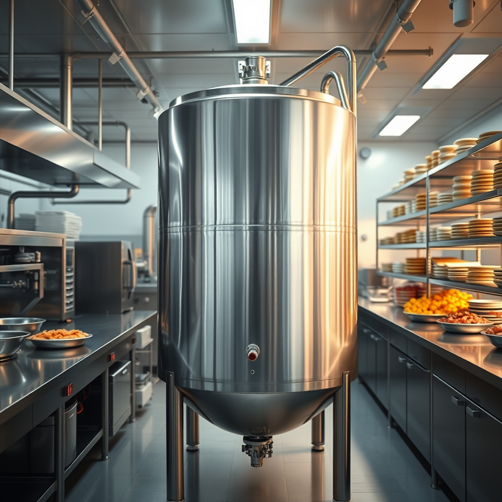 Imagem sobre tanque pulmão inox