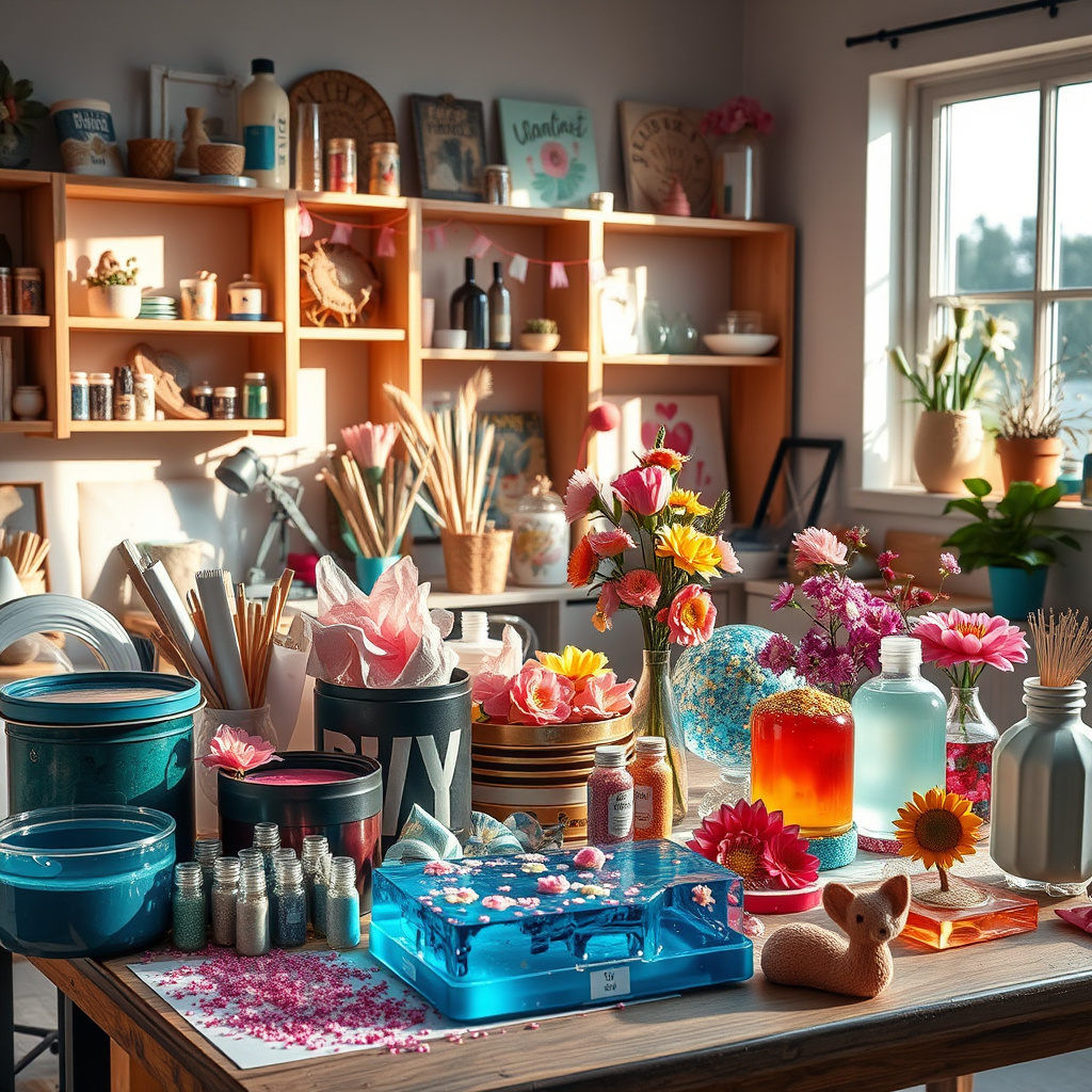 Imagem sobre como fazer arte com resina para decoração de festas
