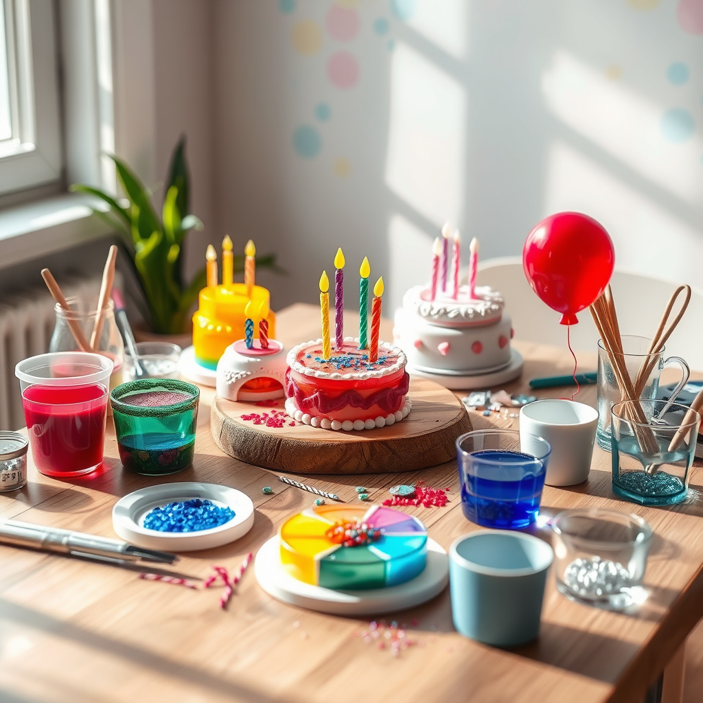 Imagem sobre como fazer arte em resina para aniversário