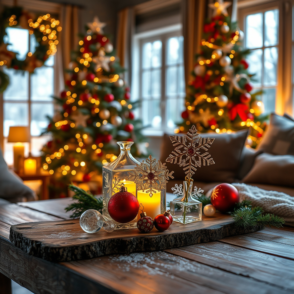 Imagem sobre arte em resina para decoração de natal