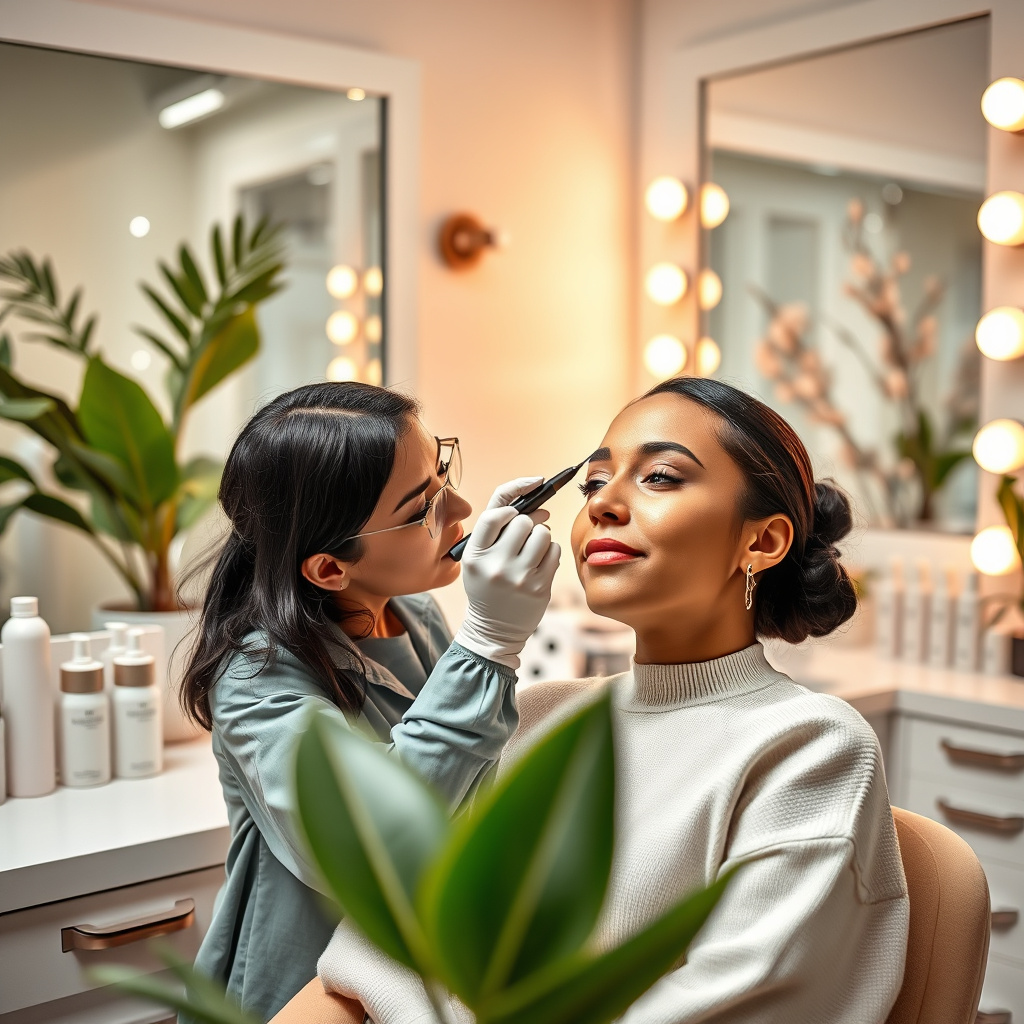 Imagem sobre microblading for different skin types