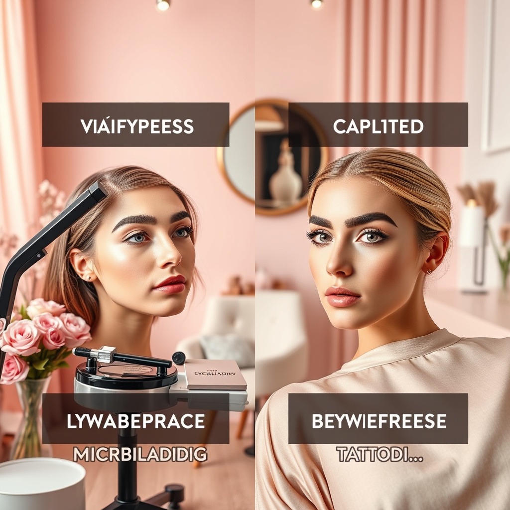 Imagem sobre microblading and eyebrow tattooing differences