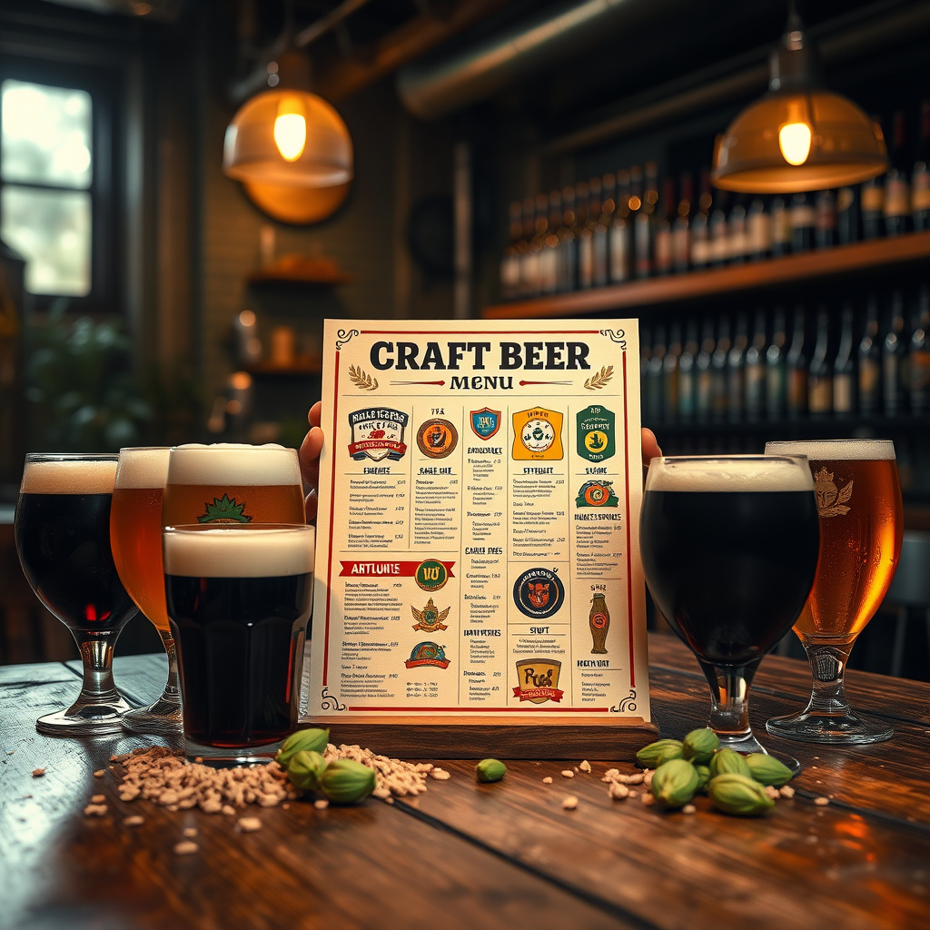 Imagem sobre carta de cervejas artesanais