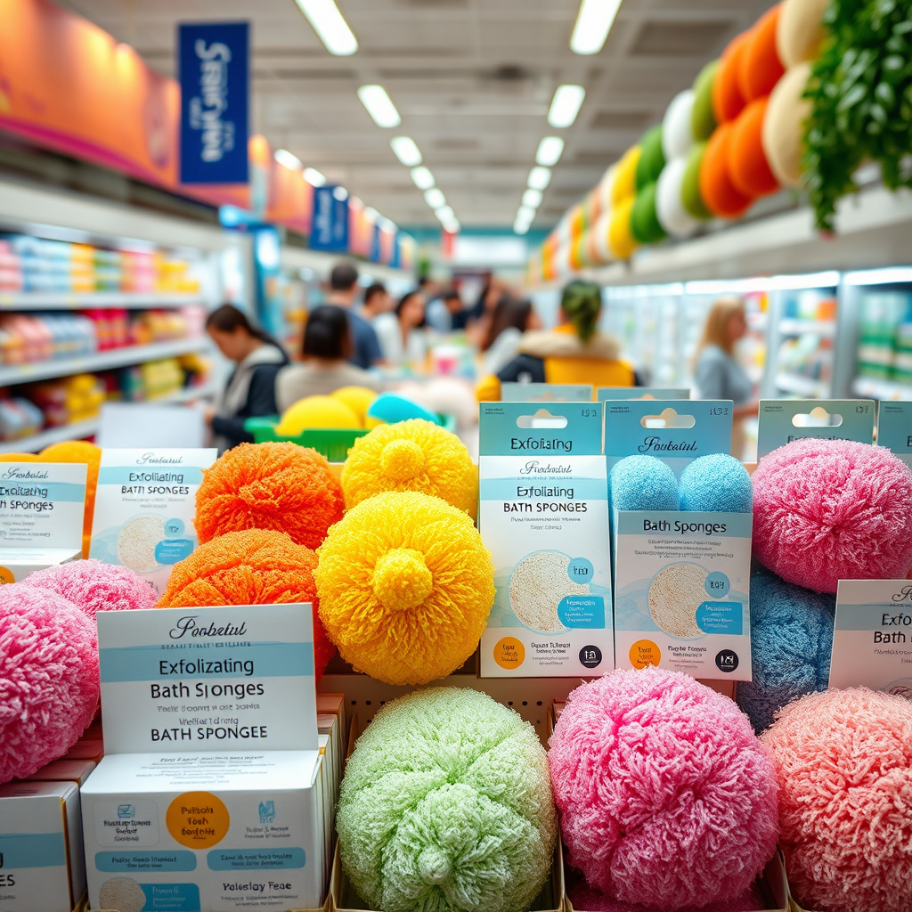 Imagem sobre Dicas para revender esponjas de banho esfoliantes em redes de supermercados