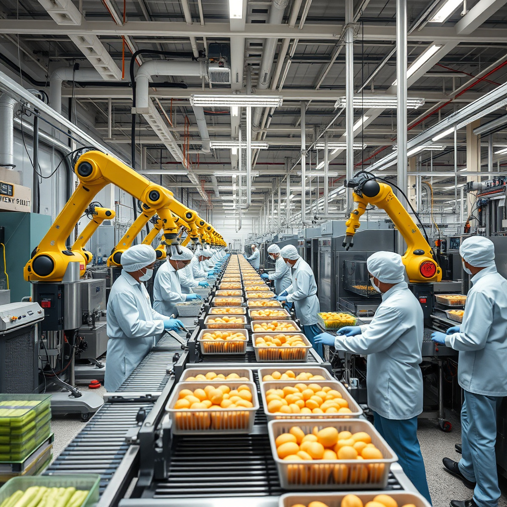 Imagem sobre produtividade na indústria alimentícia com tecnologia