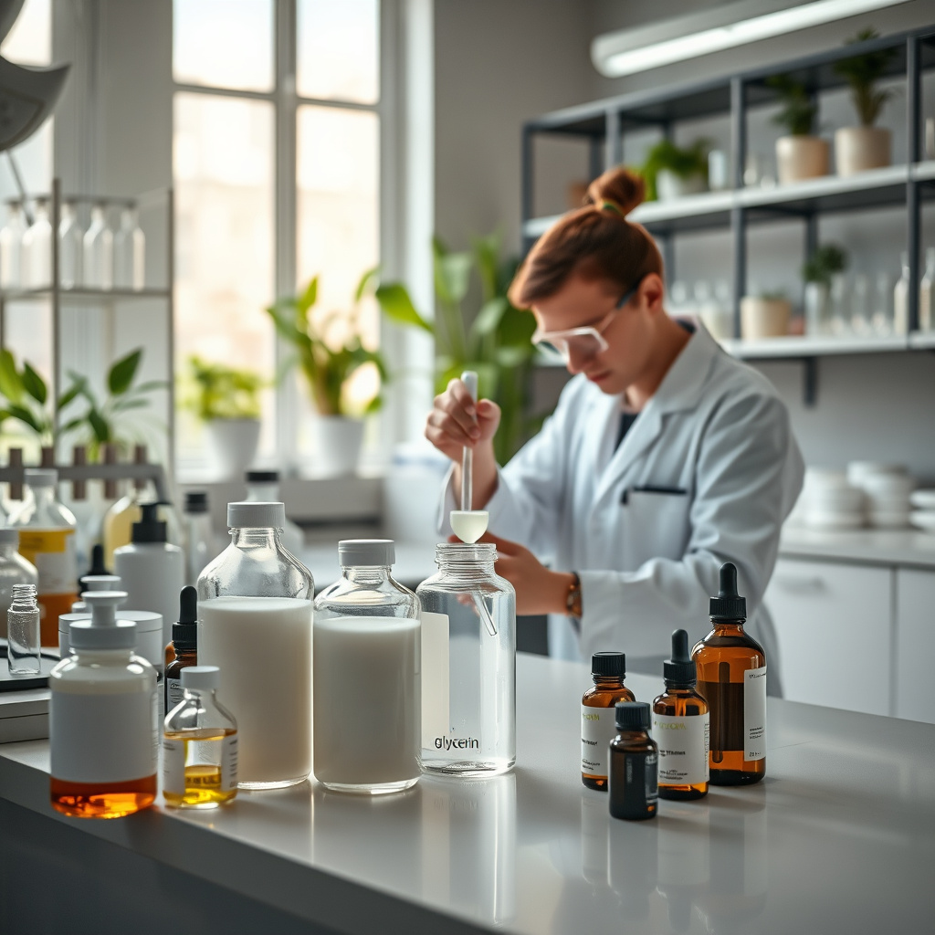 Imagem sobre Como a glicerina refinada é utilizada na produção de cosméticos?