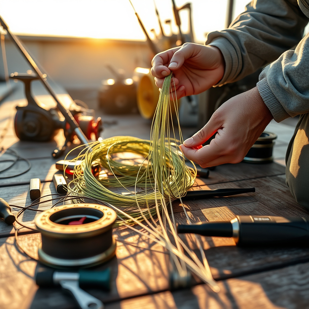 Imagem sobre manutenção linha multifilamento após pesca tucunaré