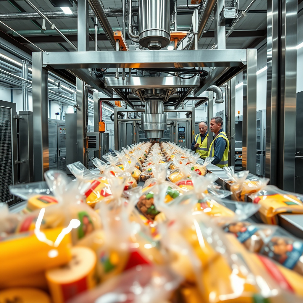 Imagem sobre ensacadeiras para alimentos em alta produção