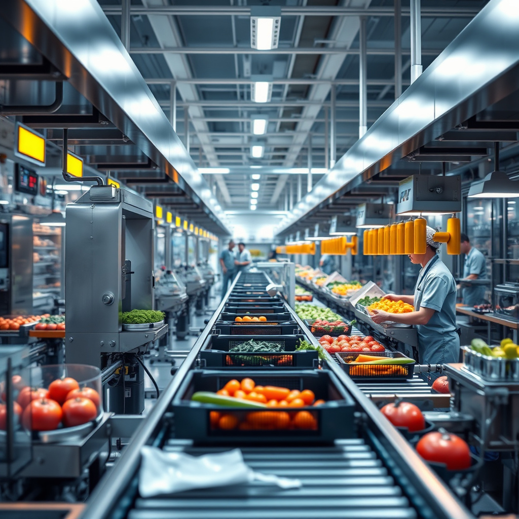 Imagem sobre integração de linhas de produção alimentícia