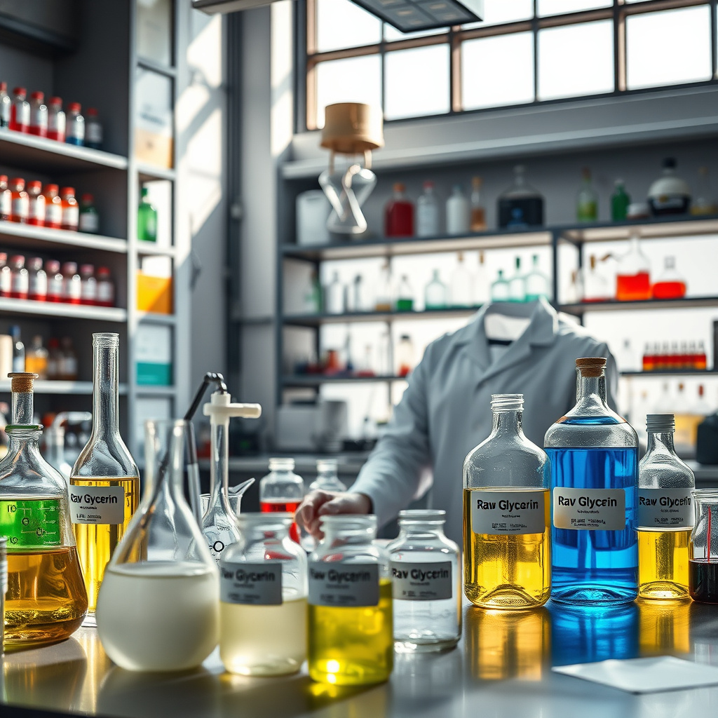 Imagem sobre Como a glicerina bruta pode ser utilizada na fabricação de produtos químicos?