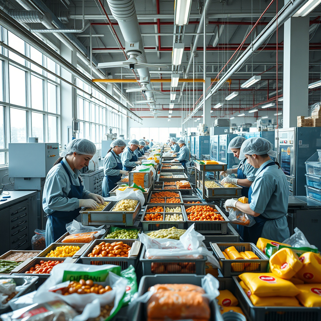 Imagem sobre produtividade na fabricação de alimentos