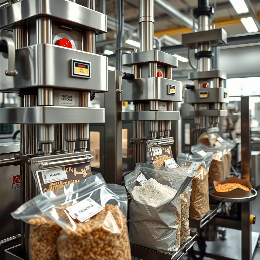Imagem sobre ensacadeiras para processamento de alimentos