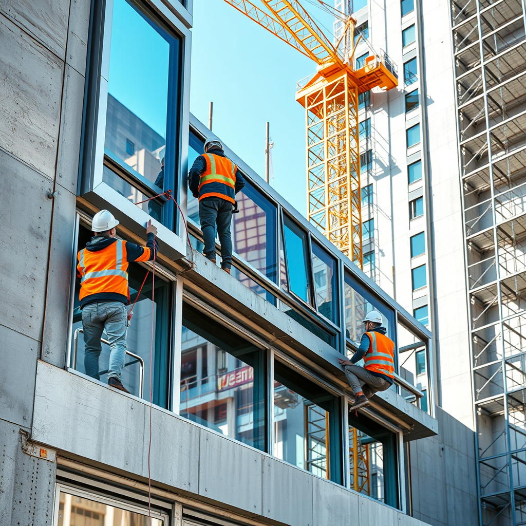 Imagem sobre esquadrias de alumínio para obras verticais