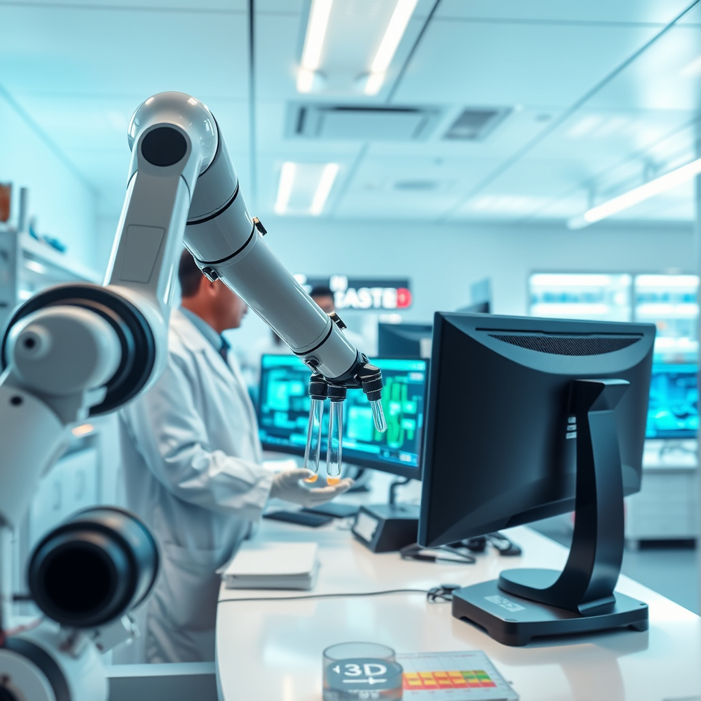 Imagem sobre otimização de processos laboratoriais com IA