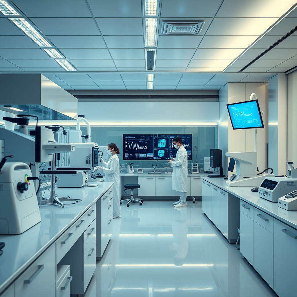 Imagem sobre laboratório com inovação em exames